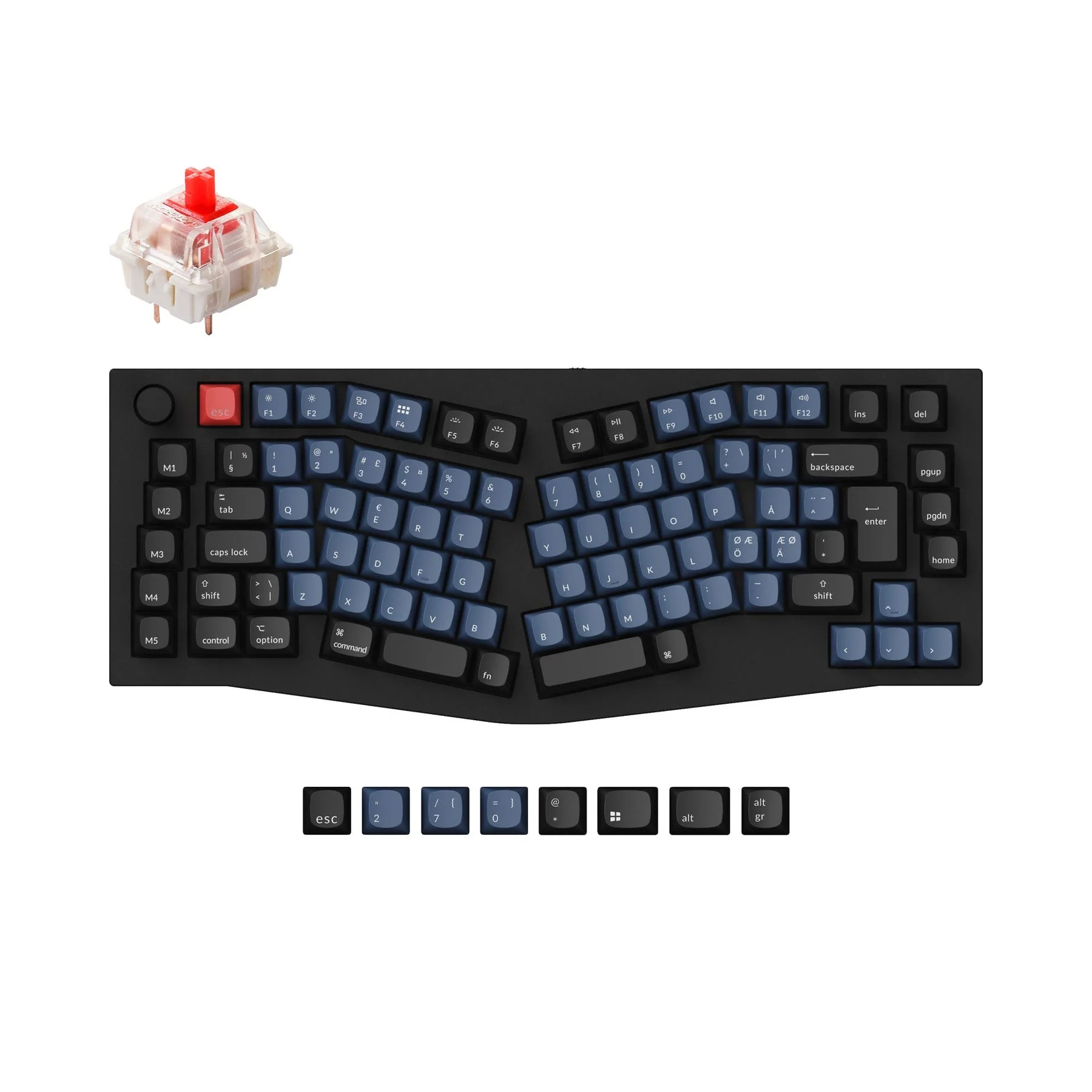 Keychron Q10 (Alice Layout) QMK Custom Mechanical Keyboard ISO Layout Collection - Image 14