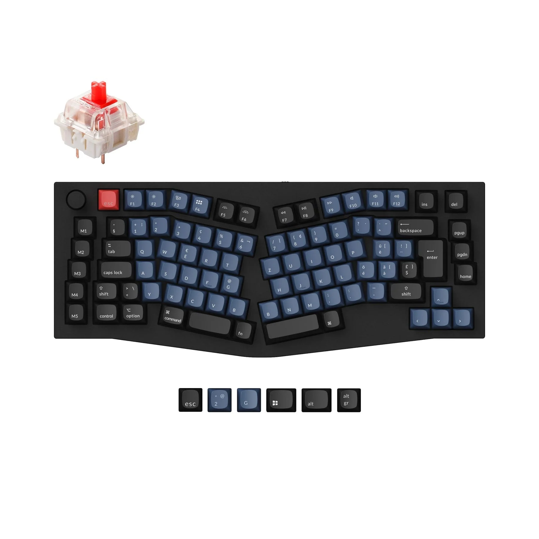 Keychron Q10 (Alice Layout) QMK Custom Mechanical Keyboard ISO Layout Collection - Image 9