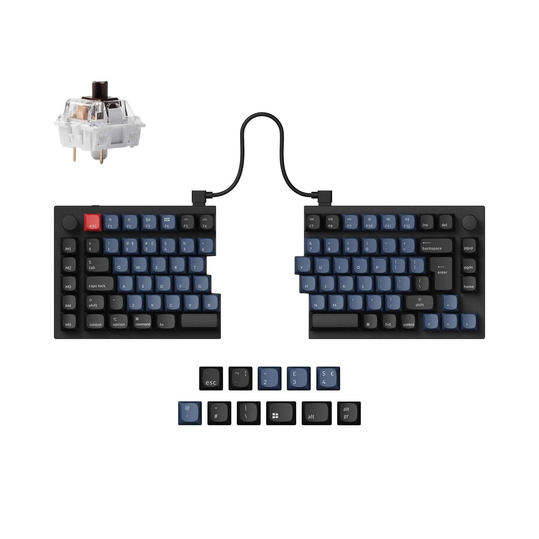 Keychron Q11 QMK Custom Mechanical Keyboard ISO Layout Collection - Image 2