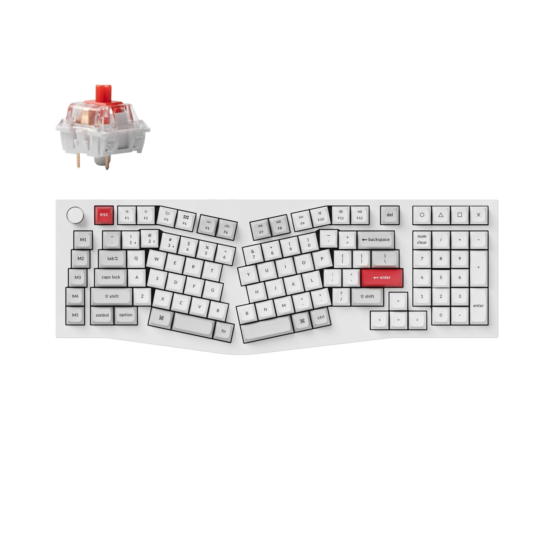 Keychron Q13 Pro (Alice Layout) QMK/VIA Wireless Custom Mechanical Keyboard (US Layout) - Image 7