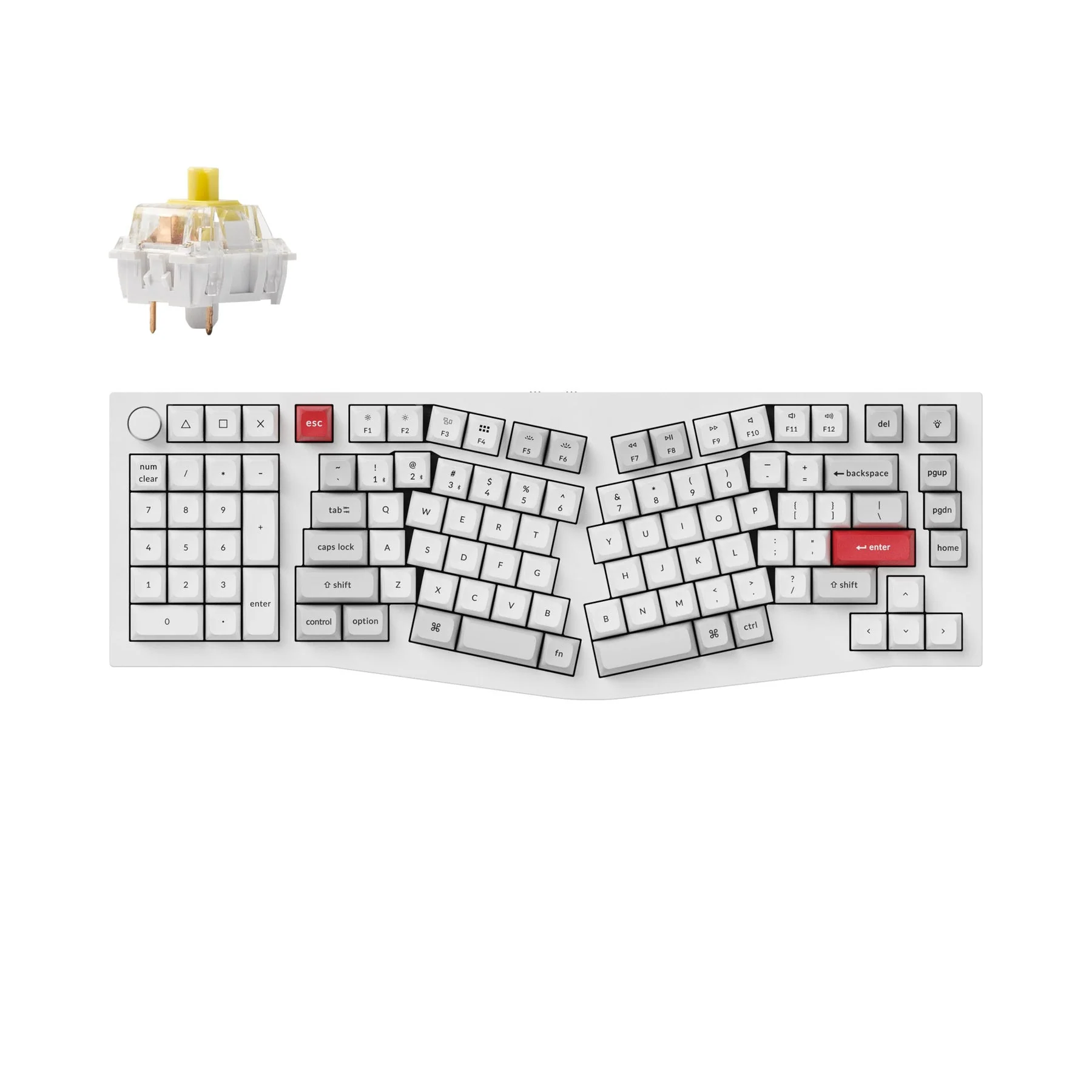 Keychron Q14 Pro (Alice Layout) QMK/VIA Wireless Custom Mechanical Keyboard (US Layout) - Image 9