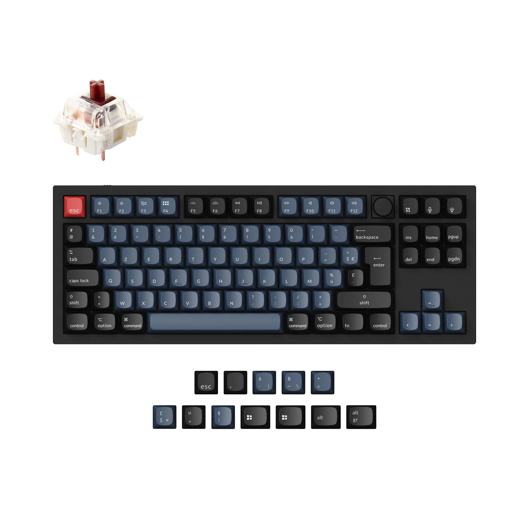 Keychron Q3 QMK Custom Mechanical Keyboard ISO Layout Collection - Image 6