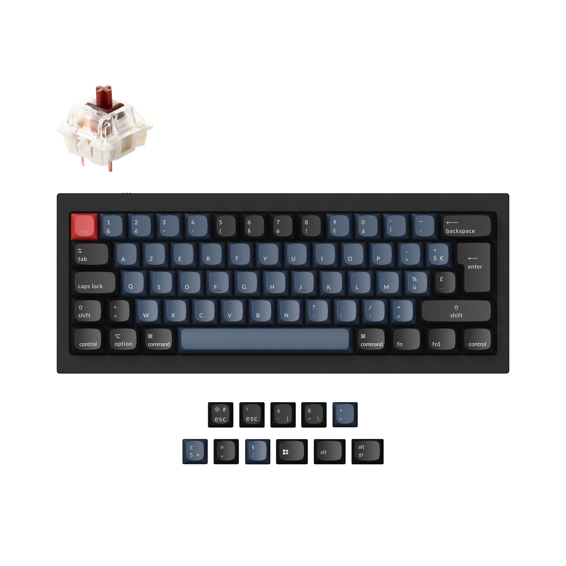 Keychron Q4 QMK Custom Mechanical Keyboard ISO Layout Collection - Image 6