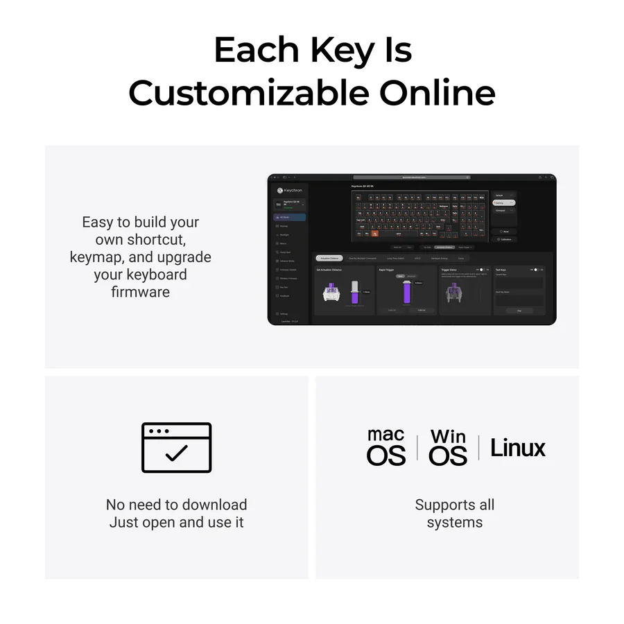 Keychron Q5 HE 8K Magnetic Switch Keyboard(US ANSI layout Only Wired Keyboard) - Image 9