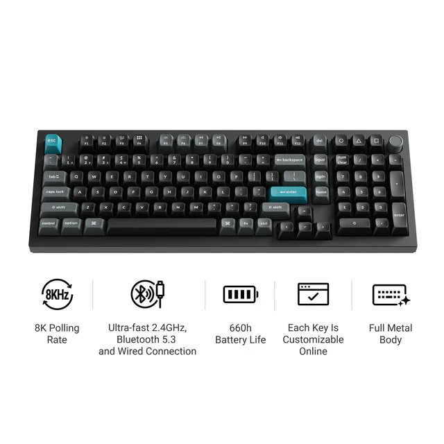 Keychron Q5 Ultra 8K Wireless Custom Mechanical Keyboard(ANSI US Layout)