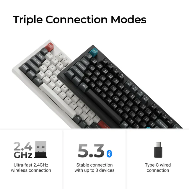Keychron Q5 Ultra 8K Wireless Custom Mechanical Keyboard(ANSI US Layout) - Image 5