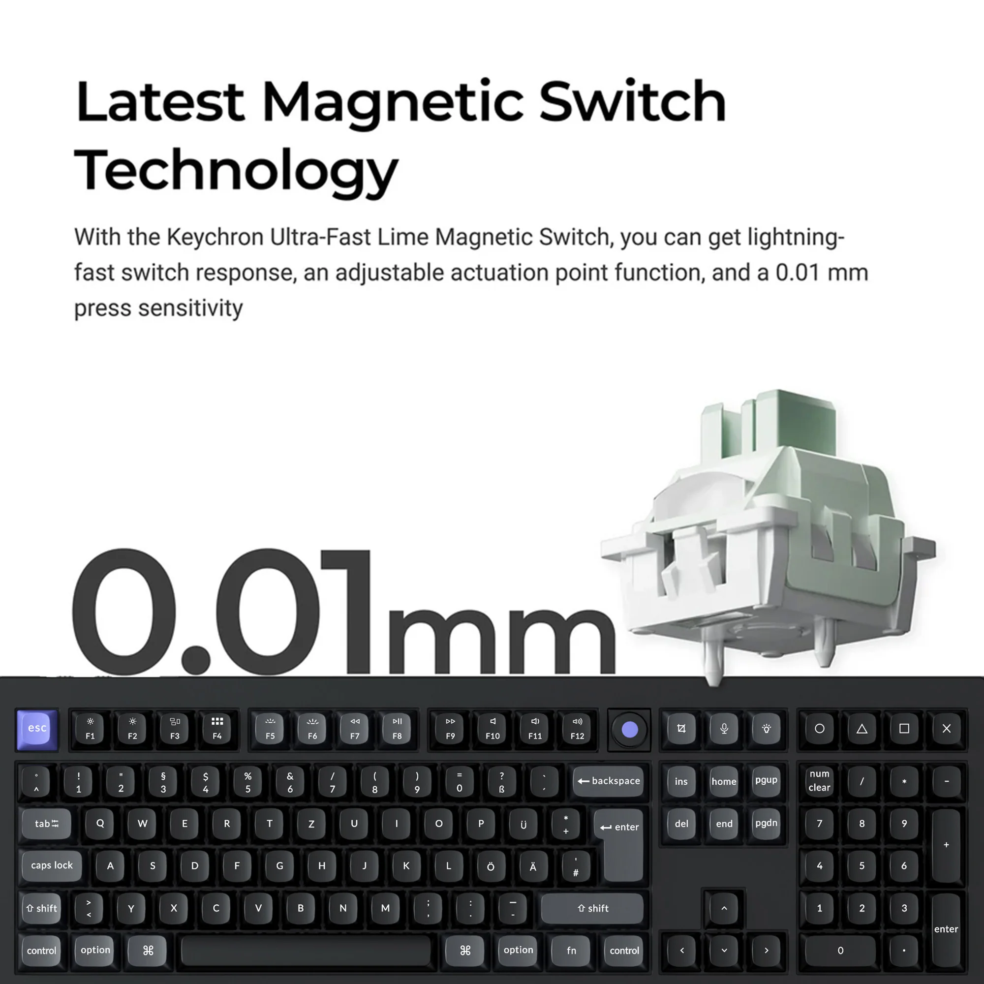Keychron Q6 HE 8K Magnetic Switch Keyboard(ISO Layout Only Wired Keyboard) - Image 2