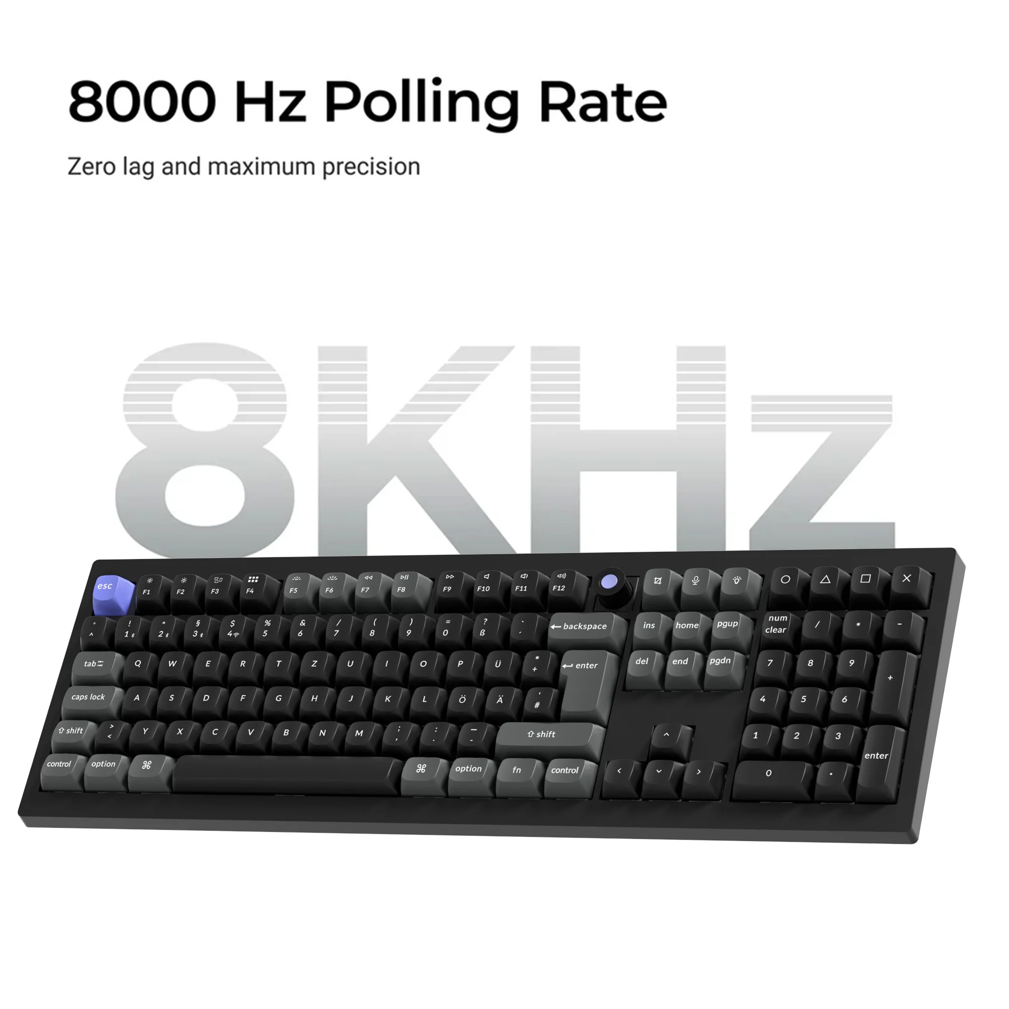 Keychron Q6 HE 8K Magnetic Switch Keyboard(ISO Layout Only Wired Keyboard) - Image 4