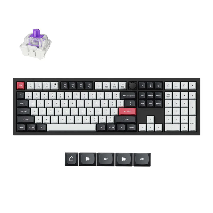 Keychron Q6 HE QMK Wireless Custom Keyboard(US ANSI Layout)