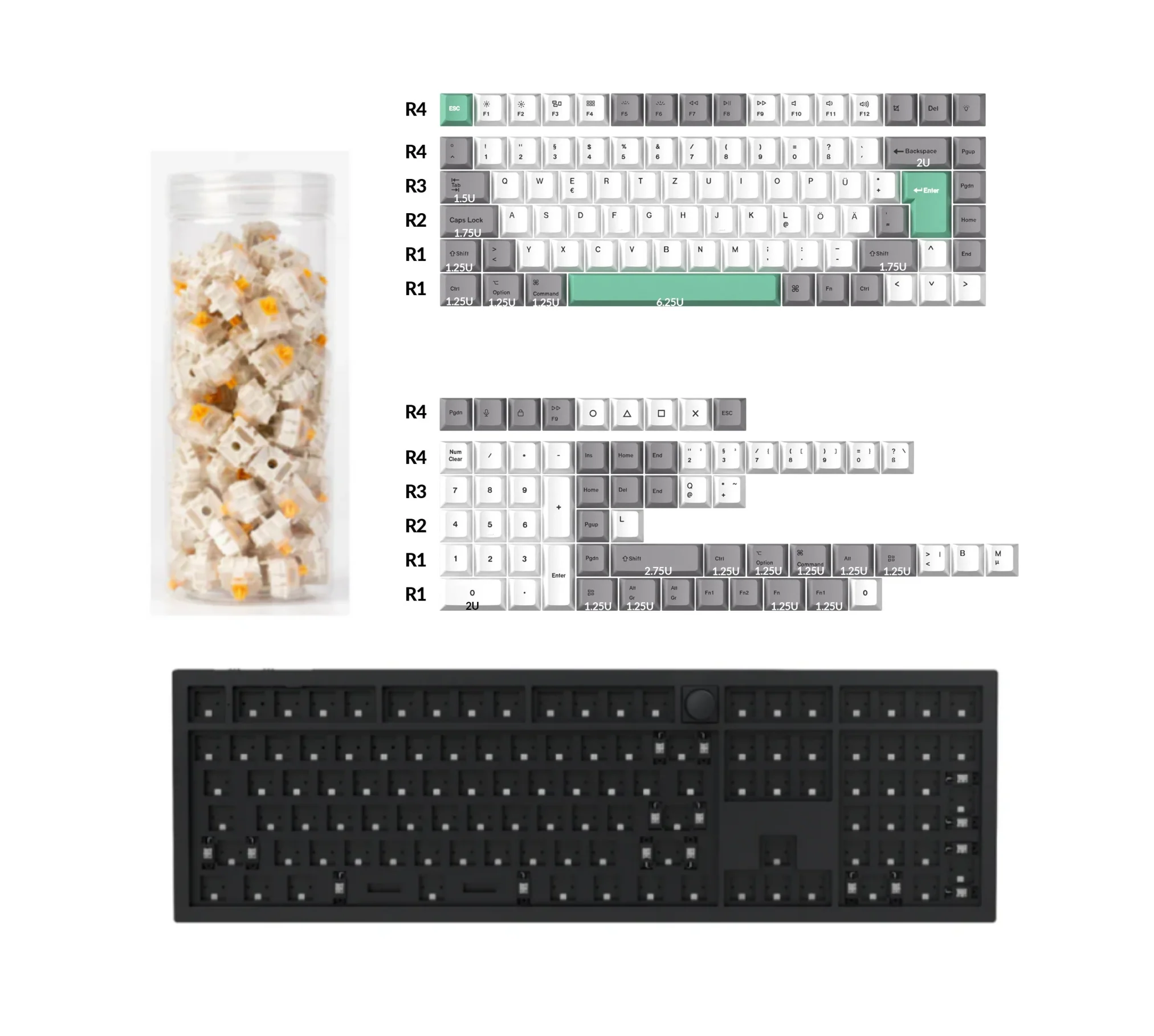 Keychron Q6 HE QMK Wireless Custom Keyboard ISO Layout Collection - Image 9