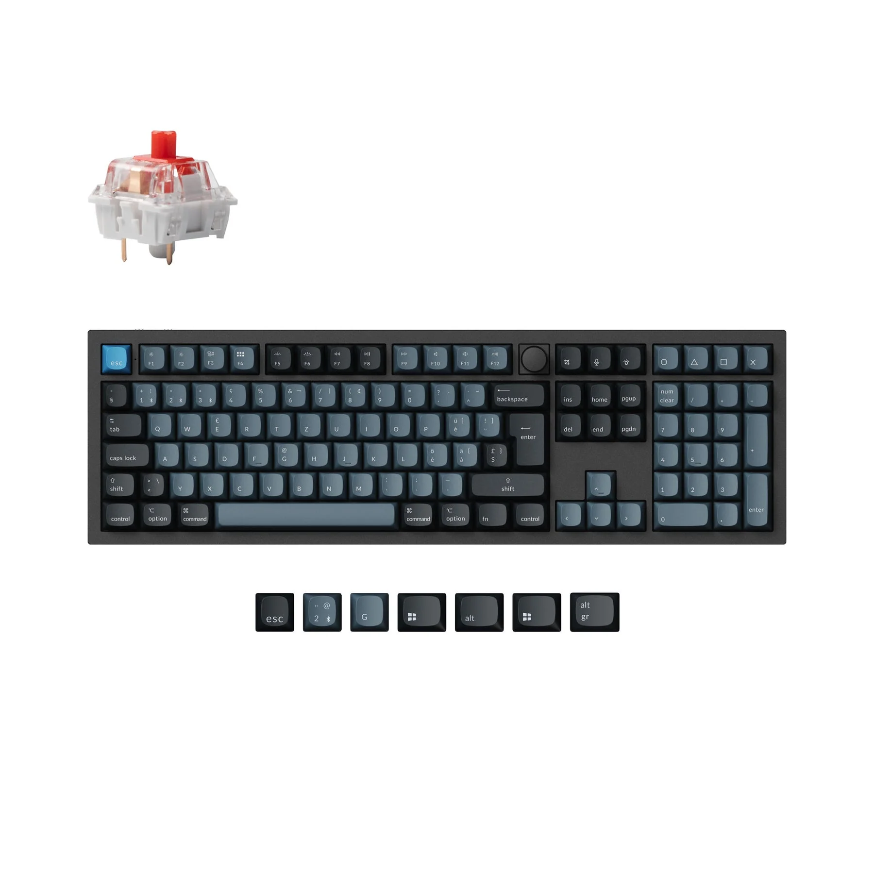 Keychron Q6 Pro QMK/VIA Wireless Custom Mechanical Keyboard ISO Layout Collection - Image 9