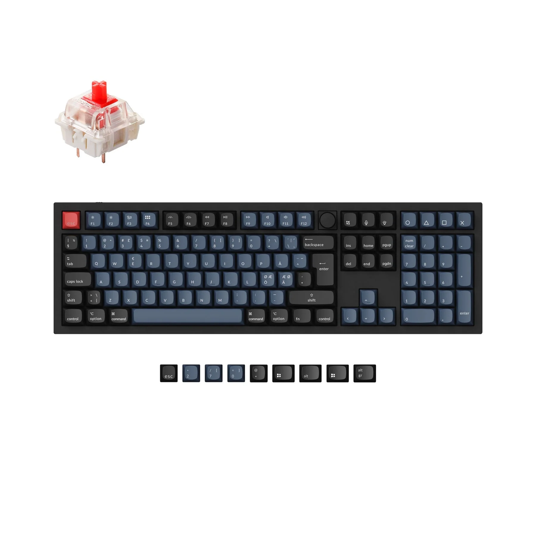 Keychron Q6 QMK Custom Mechanical Keyboard ISO Layout Collection - Image 17