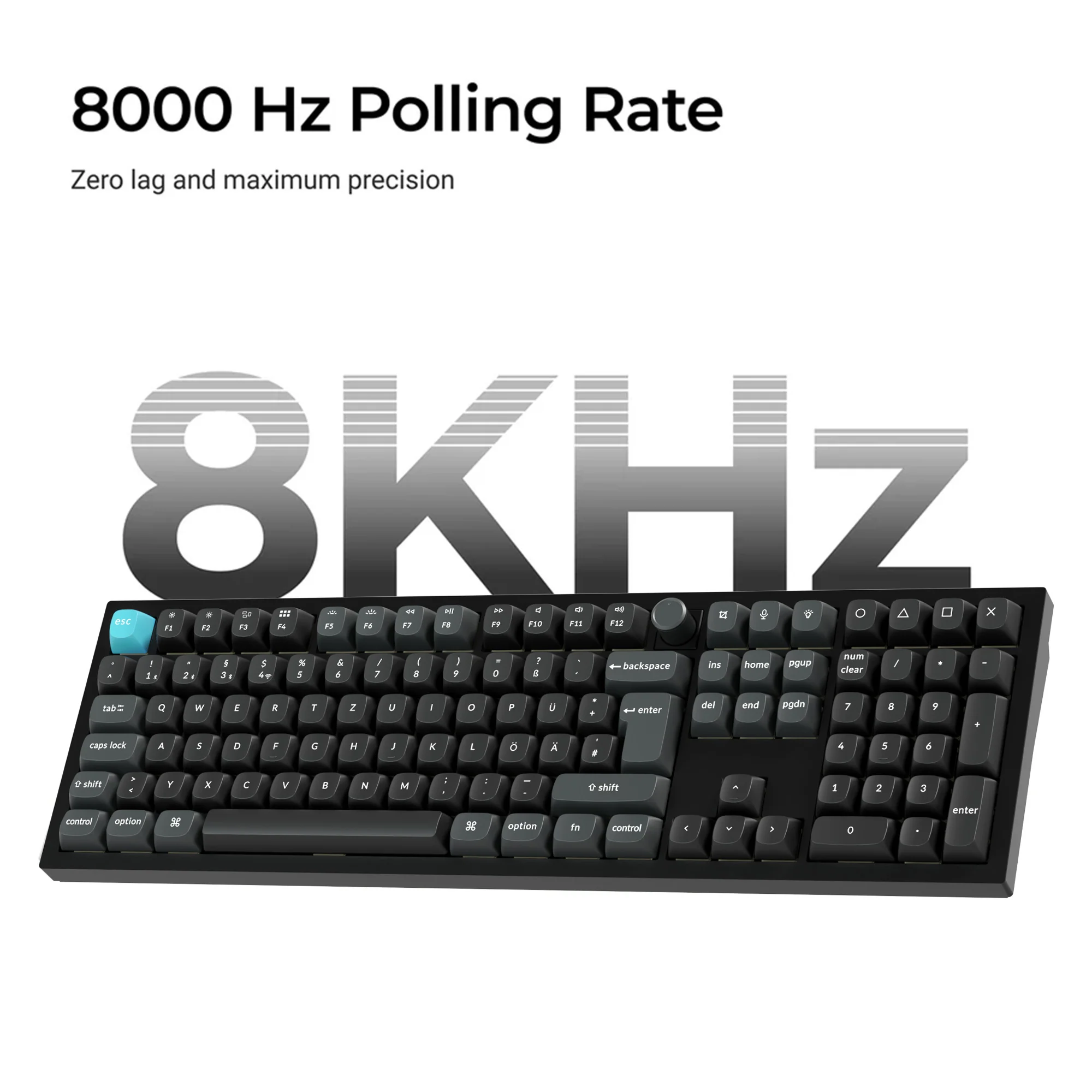 Keychron Q6 Ultra 8K Wireless Custom Mechanical Keyboard (ISO Layout) - Image 3