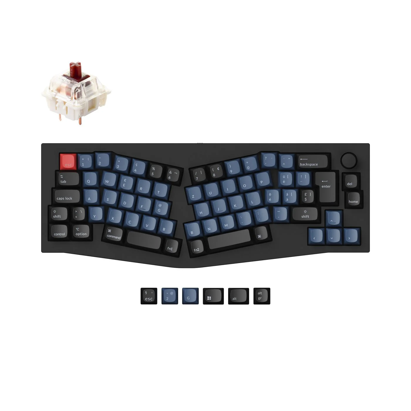 Keychron Q8 (Alice Layout) QMK Custom Mechanical Keyboard ISO Layout Collection - Image 10