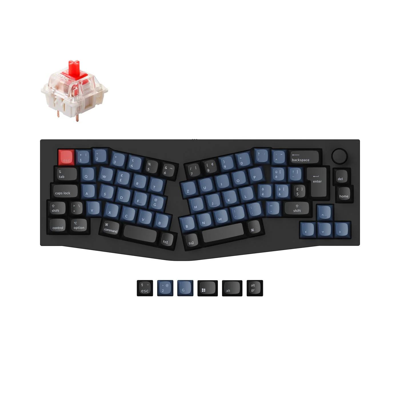 Keychron Q8 (Alice Layout) QMK Custom Mechanical Keyboard ISO Layout Collection - Image 9