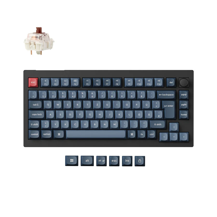 Keychron V1 Max QMK Wireless Custom Mechanical Keyboard ISO Layout Collection - Image 2