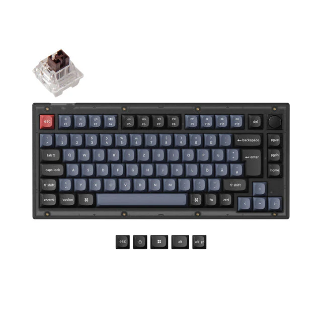 Keychron V1 QMK Custom Mechanical Keyboard ISO Layout Collection - Image 14