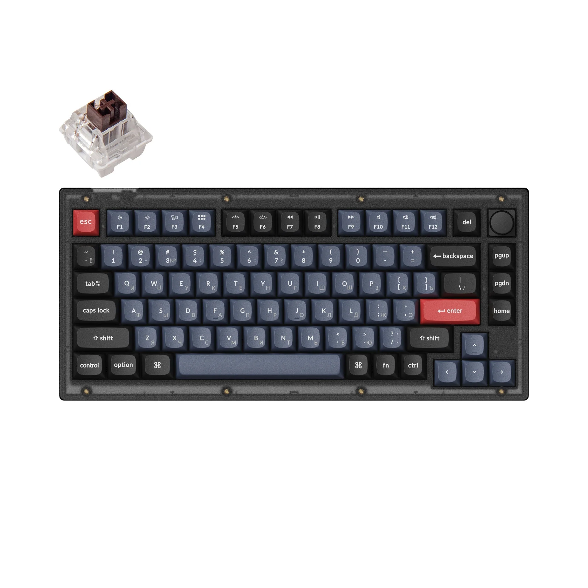 Keychron V1 QMK Custom Mechanical Keyboard (Russian RU Layout) - Image 2