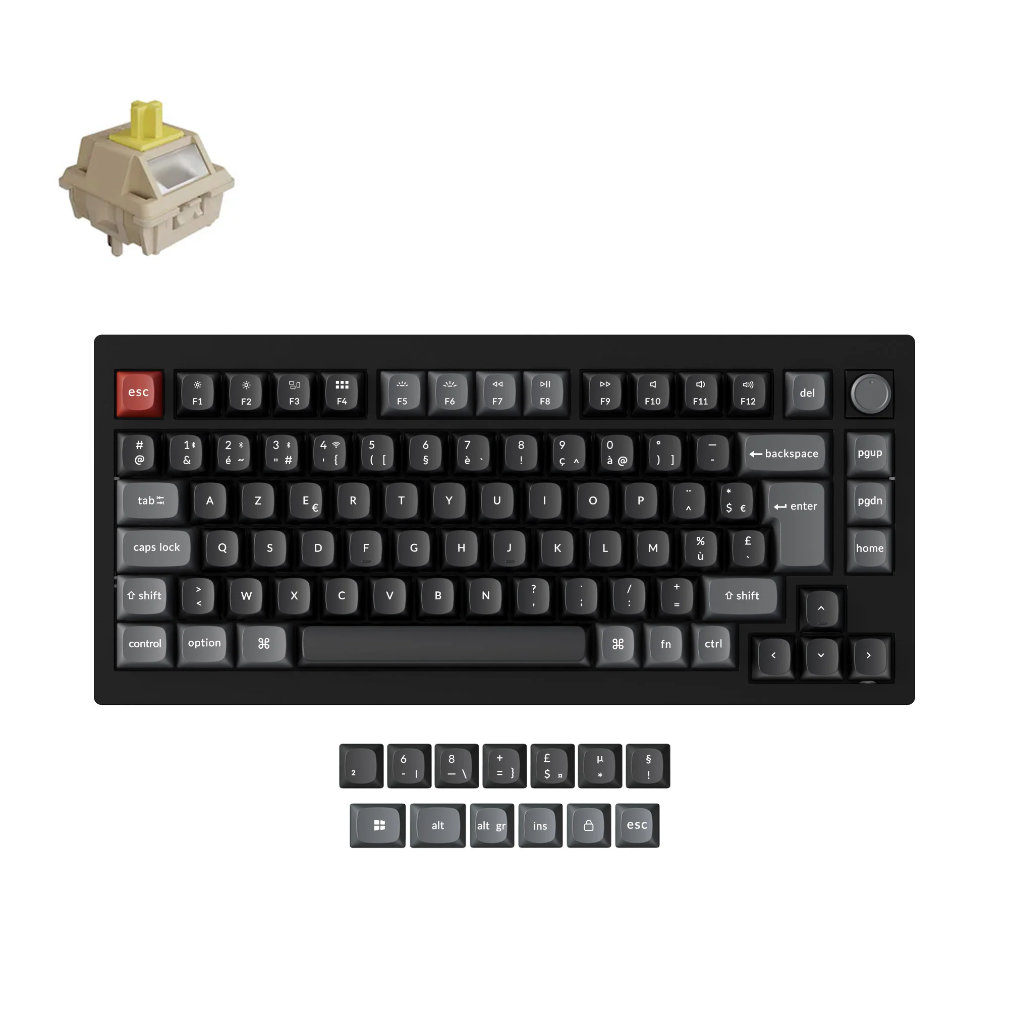 Keychron V1 Ultra 8K Wireless Custom Mechanical Keyboard ISO Layout Collection - Image 10