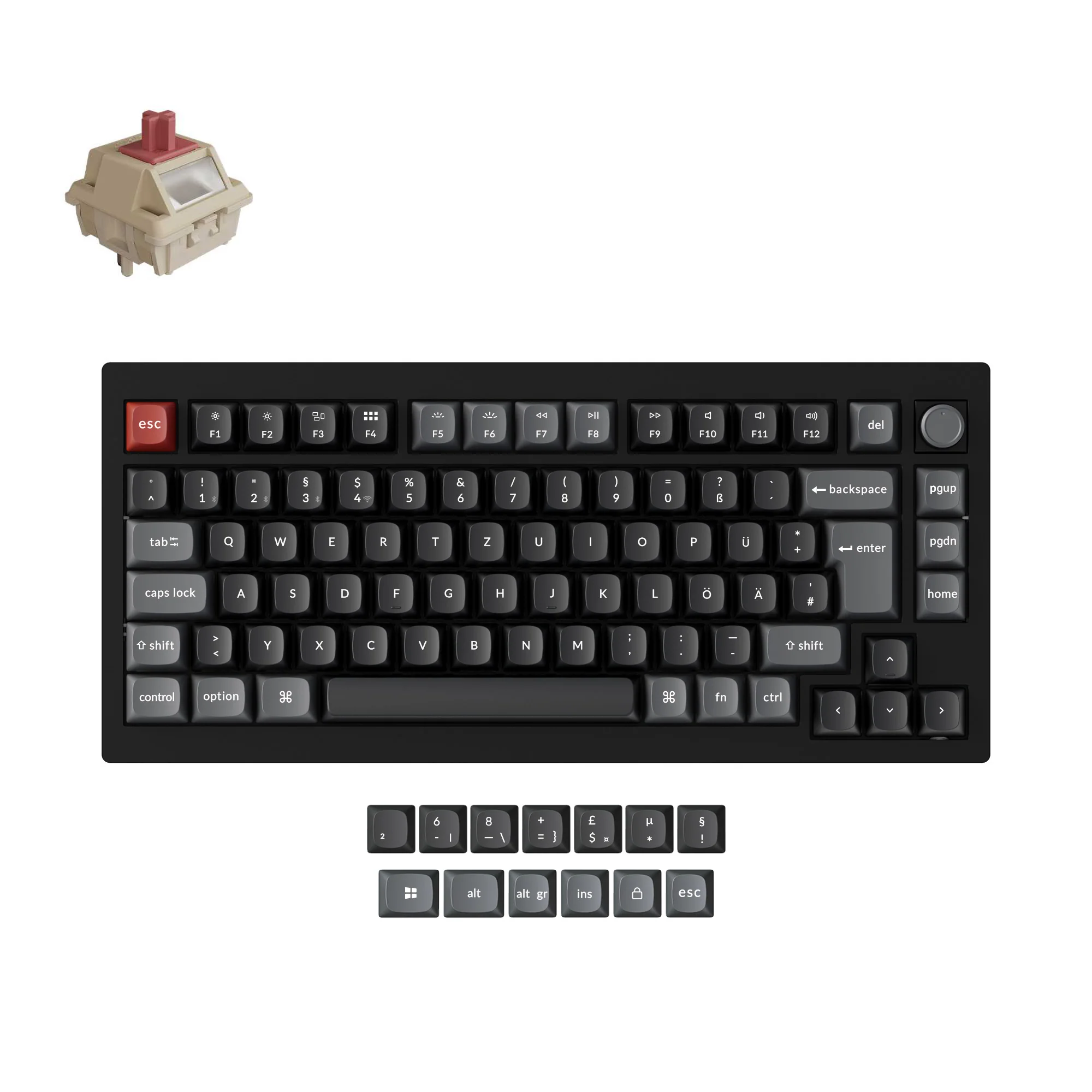 Keychron V1 Ultra 8K Wireless Custom Mechanical Keyboard ISO Layout Collection - Image 11