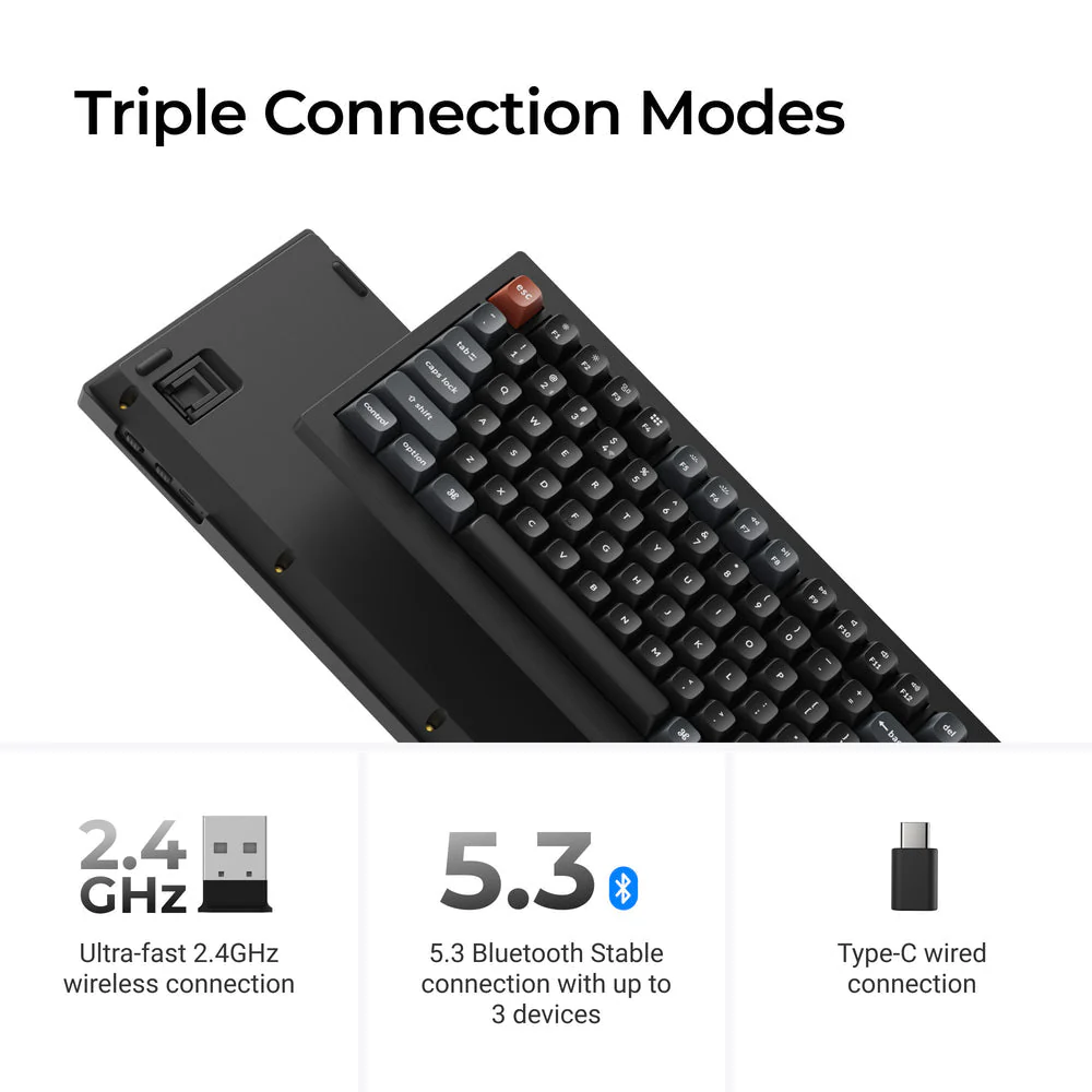Keychron V1 Ultra 8K Wireless Custom Mechanical Keyboard ISO Layout Collection - Image 4