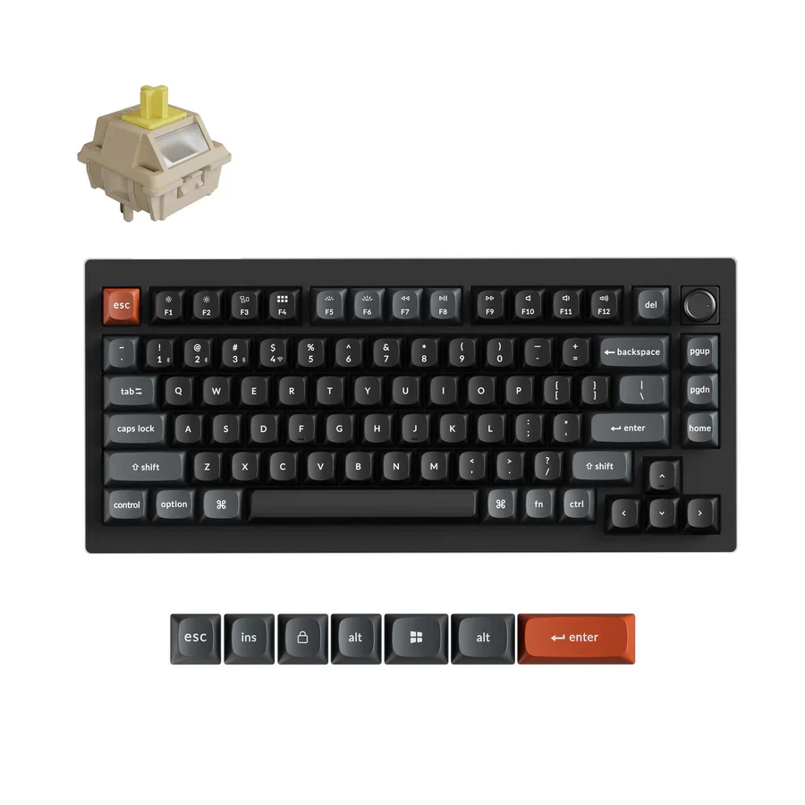 Keychron V1 Ultra 8K Wireless Custom Mechanical Keyboard(US ANSI Layout) - Image 3