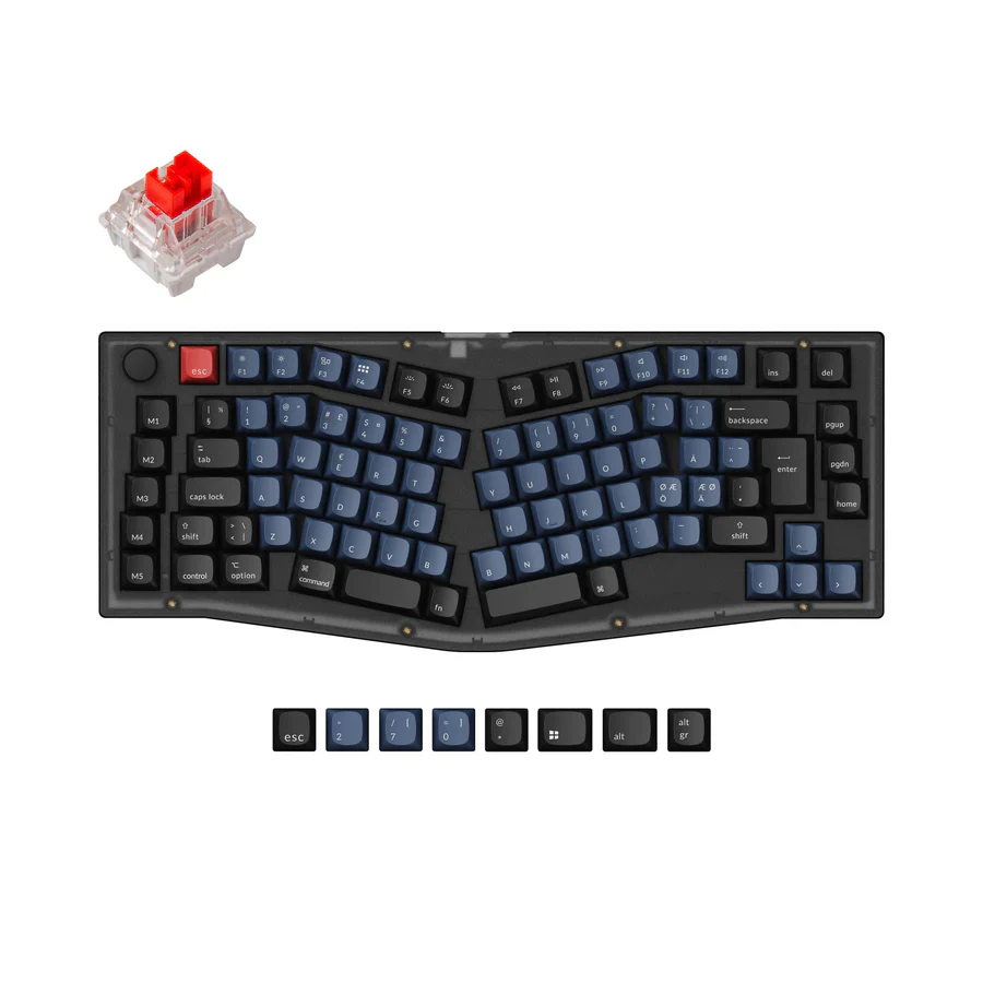 Keychron V10 (Alice Layout) QMK Custom Mechanical Keyboard ISO Layout Collection - Image 11