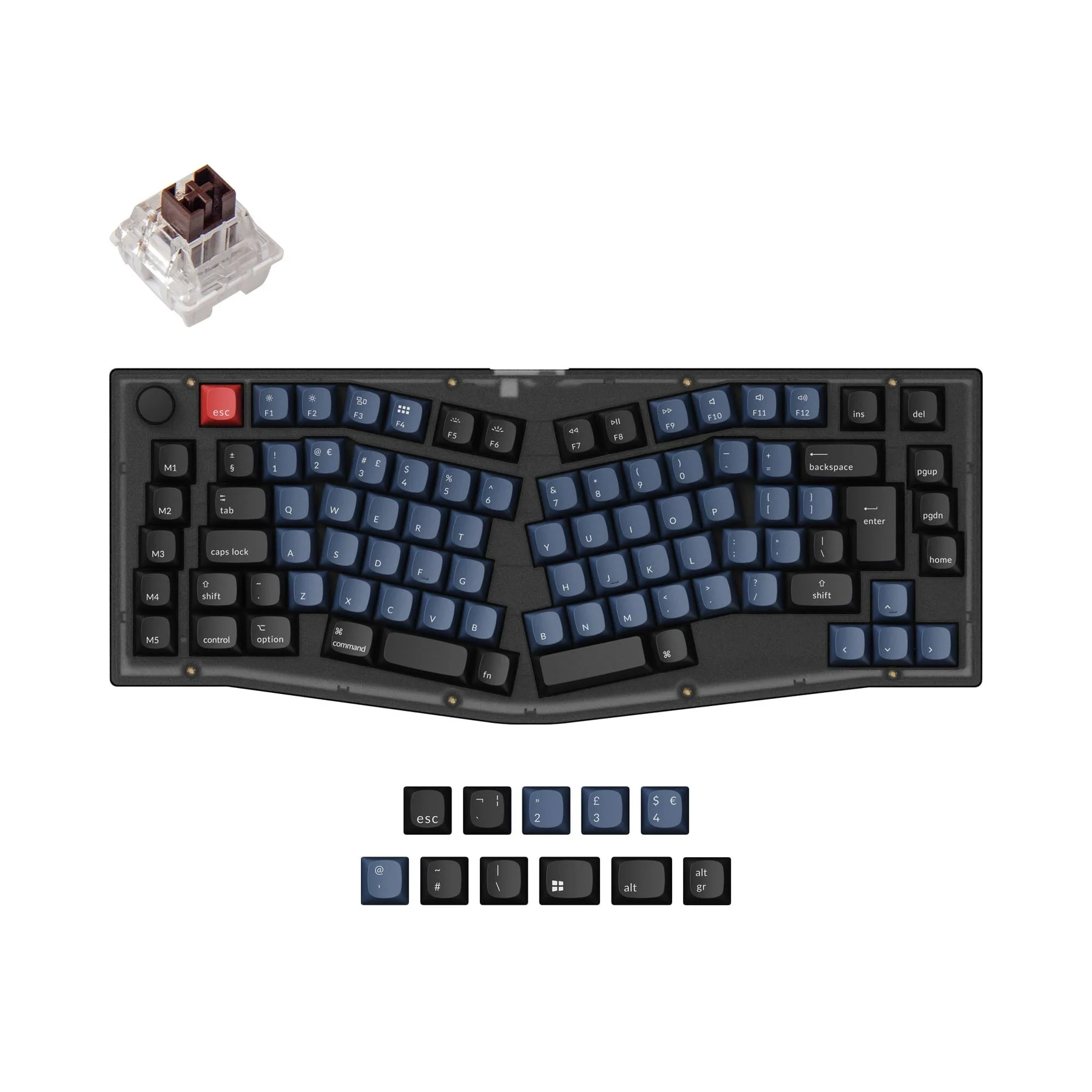Keychron V10 (Alice Layout) QMK Custom Mechanical Keyboard ISO Layout Collection - Image 6
