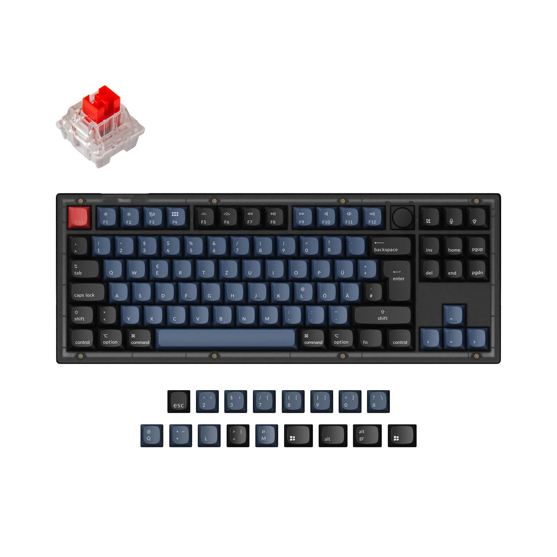 Keychron V3 QMK Custom Mechanical Keyboard ISO Layout Collection - Image 3