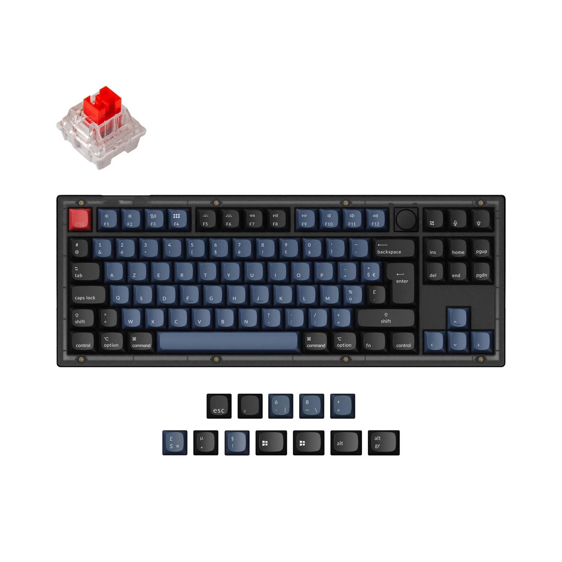 Keychron V3 QMK Custom Mechanical Keyboard ISO Layout Collection - Image 7
