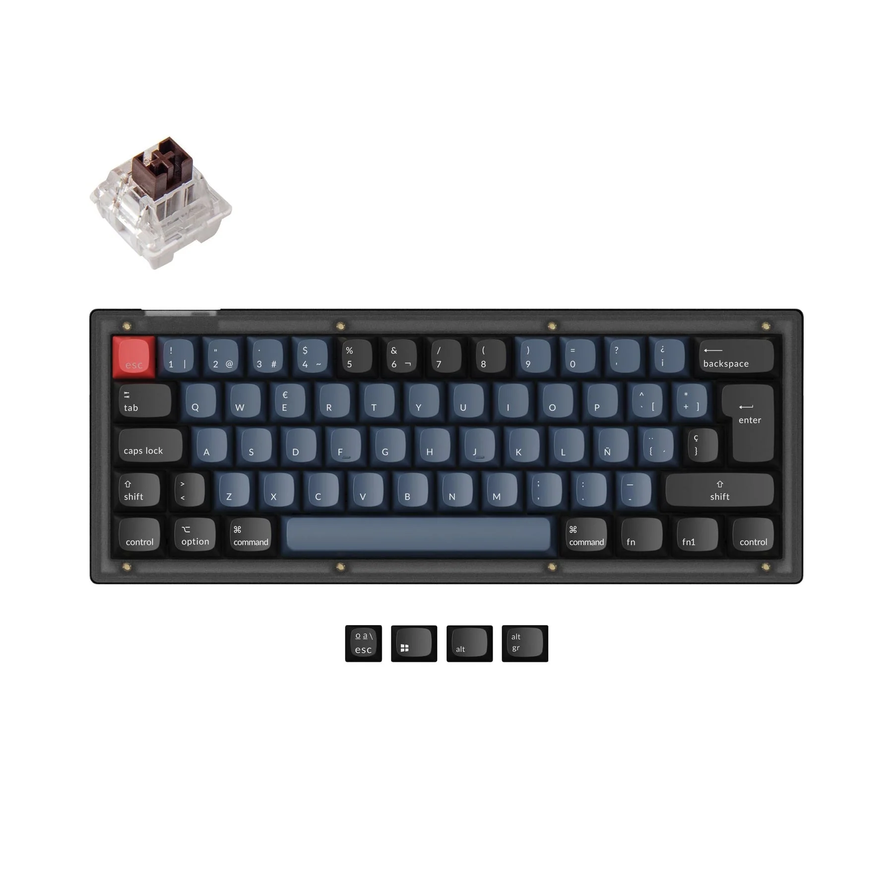 Keychron V4 QMK Custom Mechanical Keyboard ISO Layout Collection - Image 10