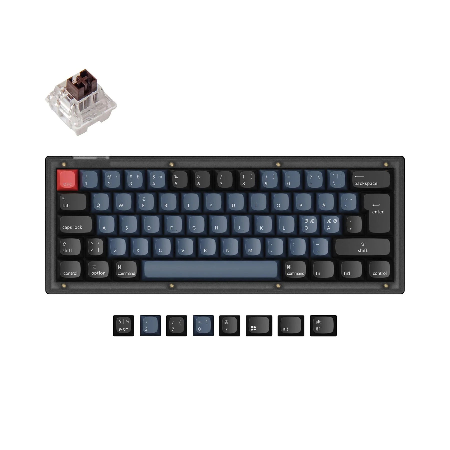 Keychron V4 QMK Custom Mechanical Keyboard ISO Layout Collection - Image 12