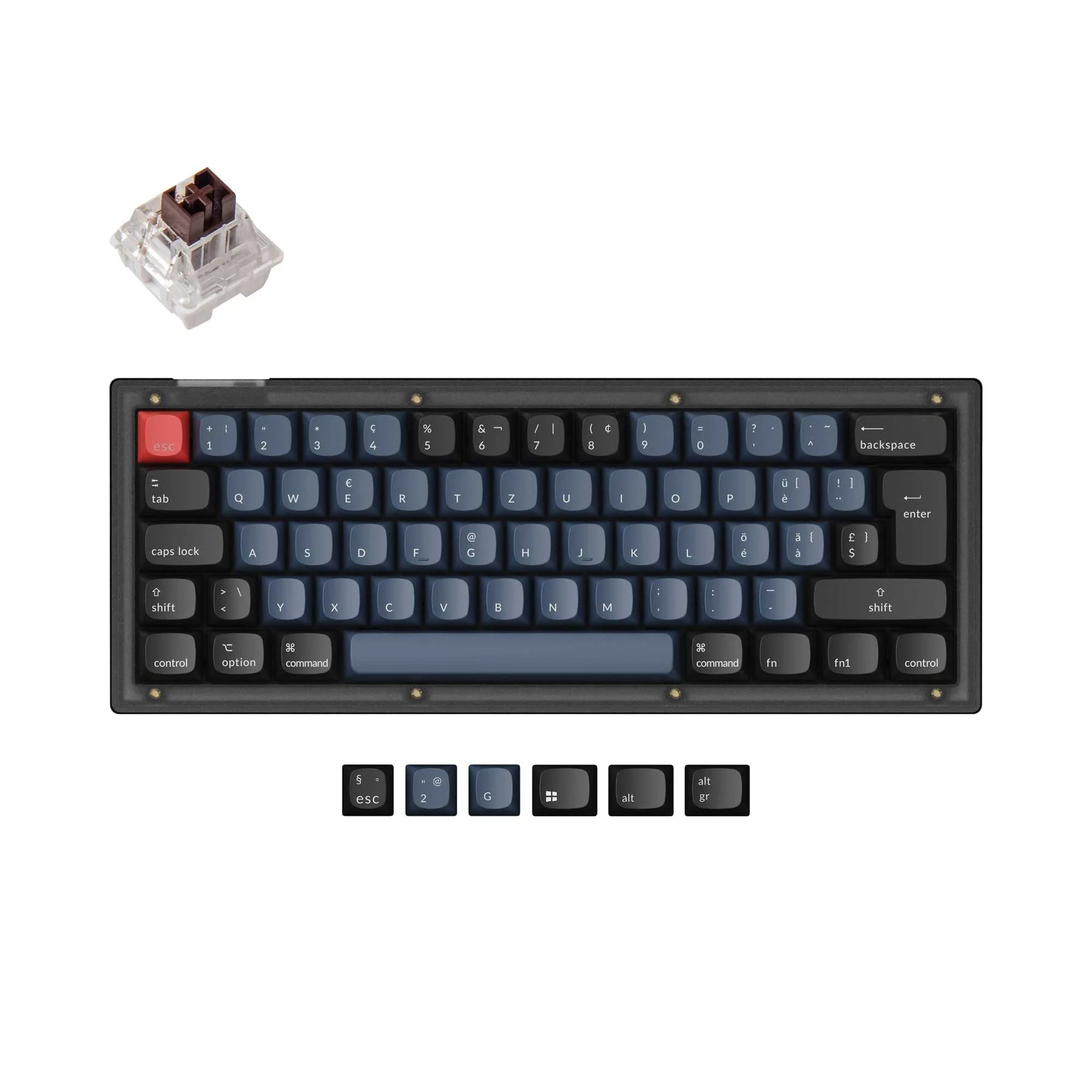Keychron V4 QMK Custom Mechanical Keyboard ISO Layout Collection - Image 8