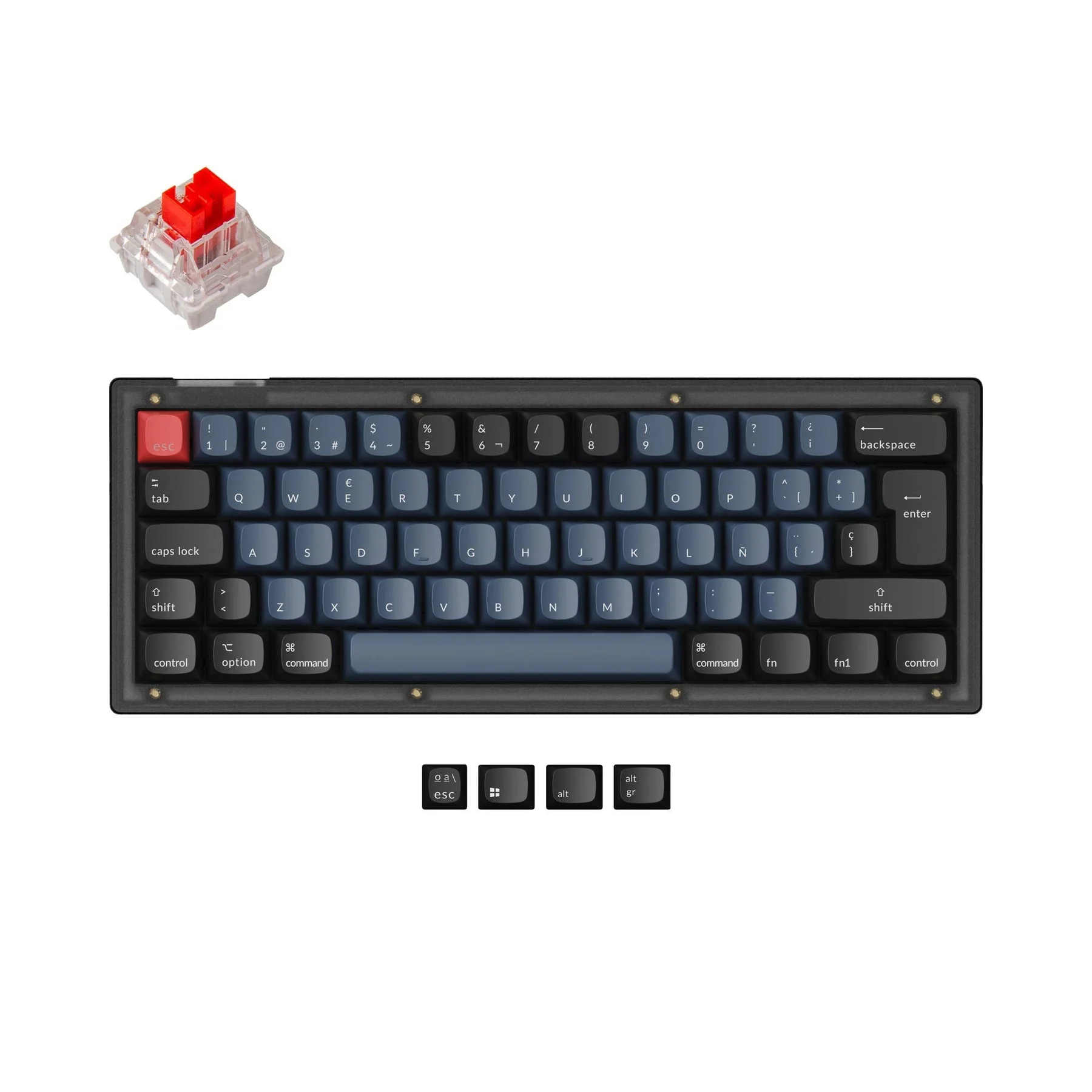 Keychron V4 QMK Custom Mechanical Keyboard ISO Layout Collection - Image 9