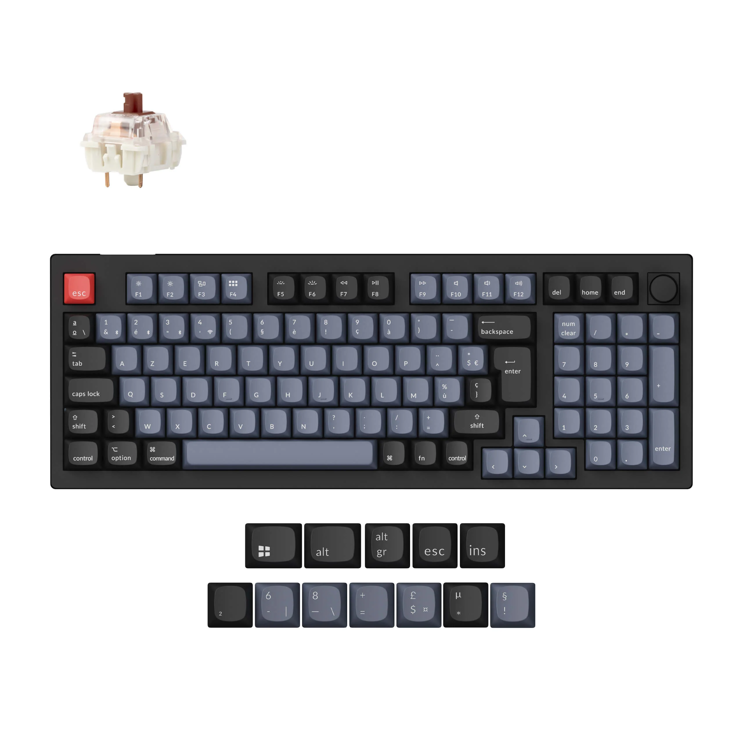 Keychron V5 Max QMK Wireless Custom Mechanical Keyboard ISO Layout Collection - Image 2