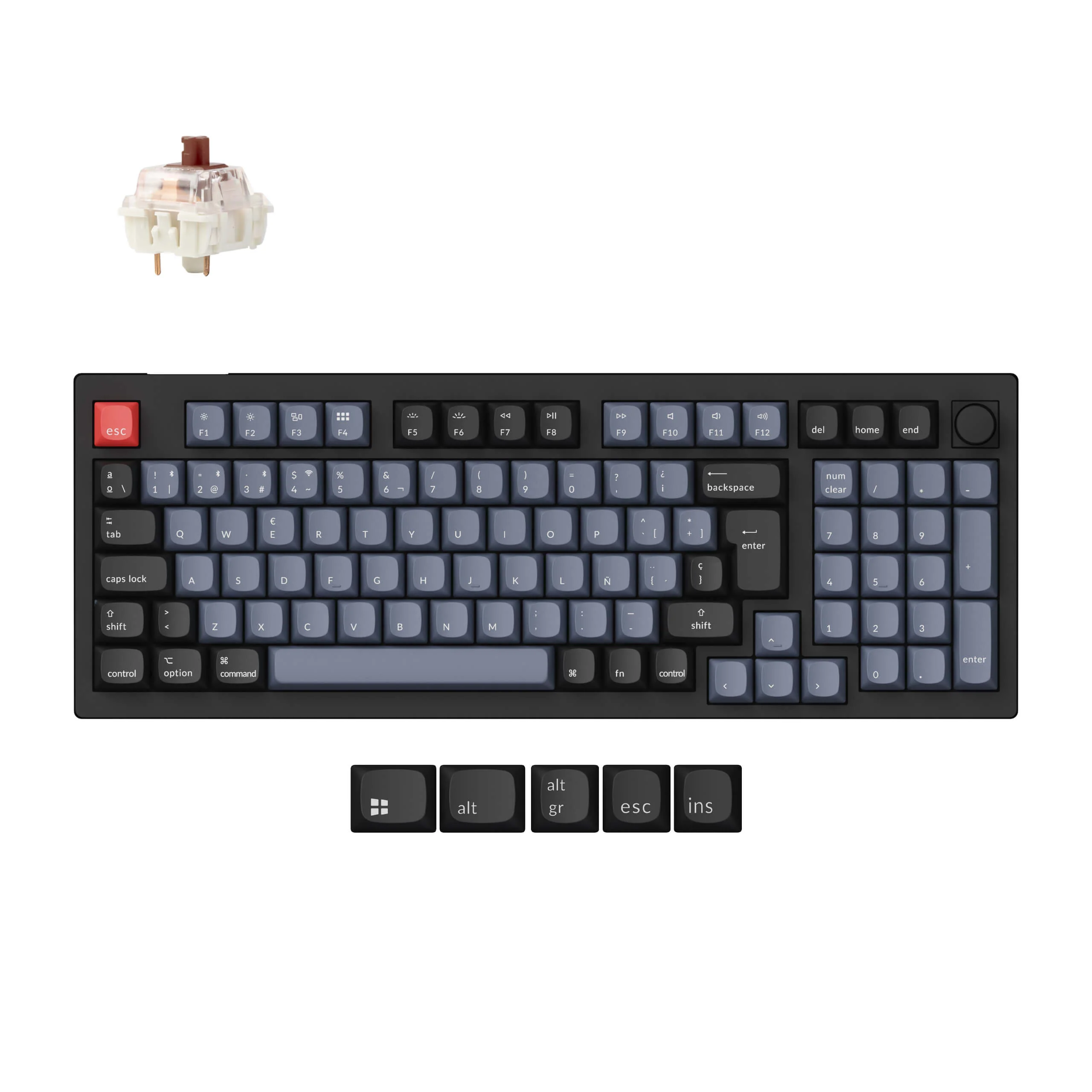 Keychron V5 Max QMK Wireless Custom Mechanical Keyboard ISO Layout Collection - Image 5