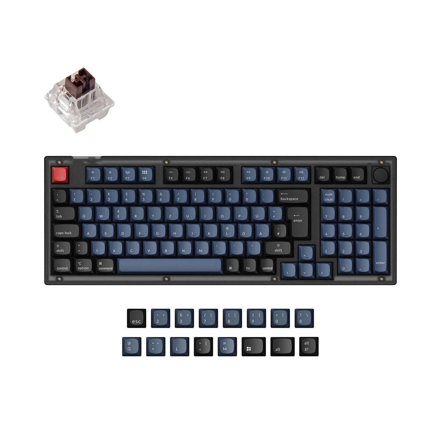 Keychron V5 QMK Custom Mechanical Keyboard ISO Layout Collection - Image 4
