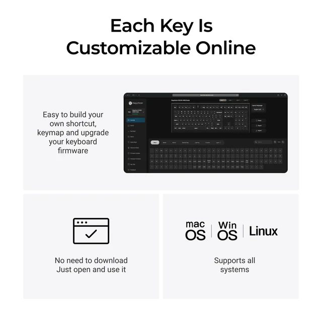 Keychron V6 8K QMK Wired Custom Mechanical Keyboard ISO Layout Collection - Image 5