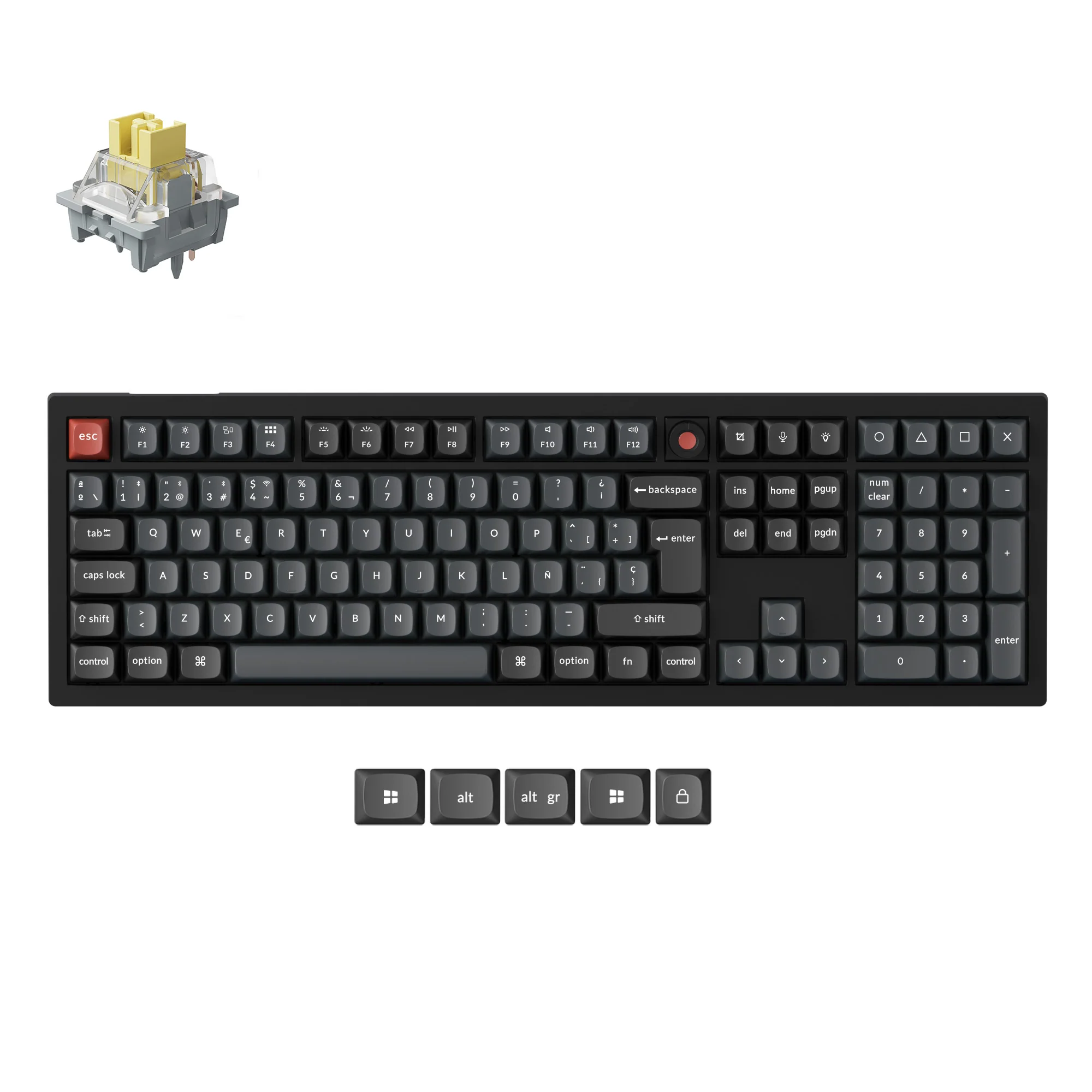 Keychron V6 8K QMK Wired Custom Mechanical Keyboard ISO Layout Collection - Image 8