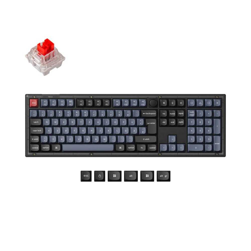 Keychron V6 QMK Custom Mechanical Keyboard ISO Layout Collection - Image 11