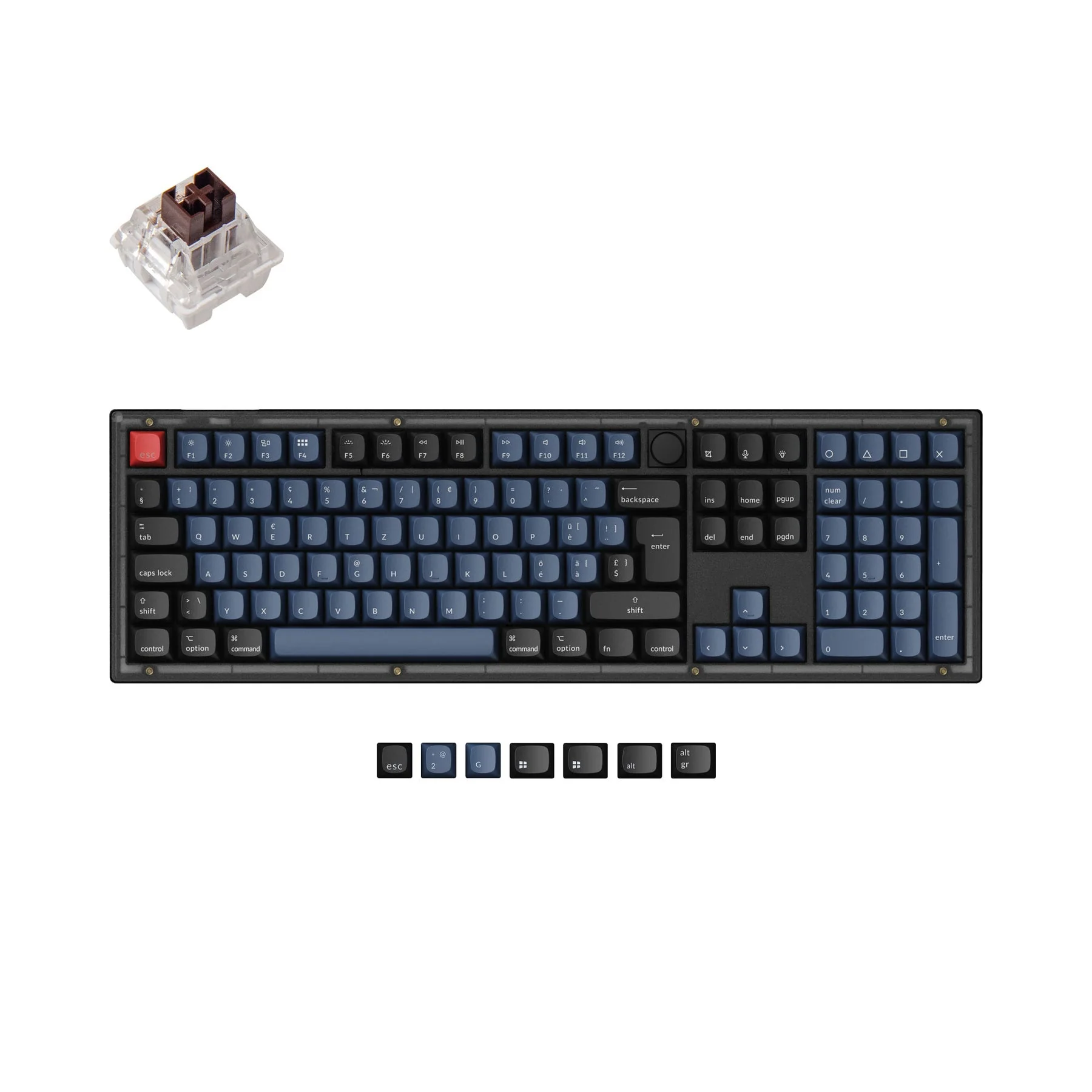 Keychron V6 QMK Custom Mechanical Keyboard ISO Layout Collection - Image 8