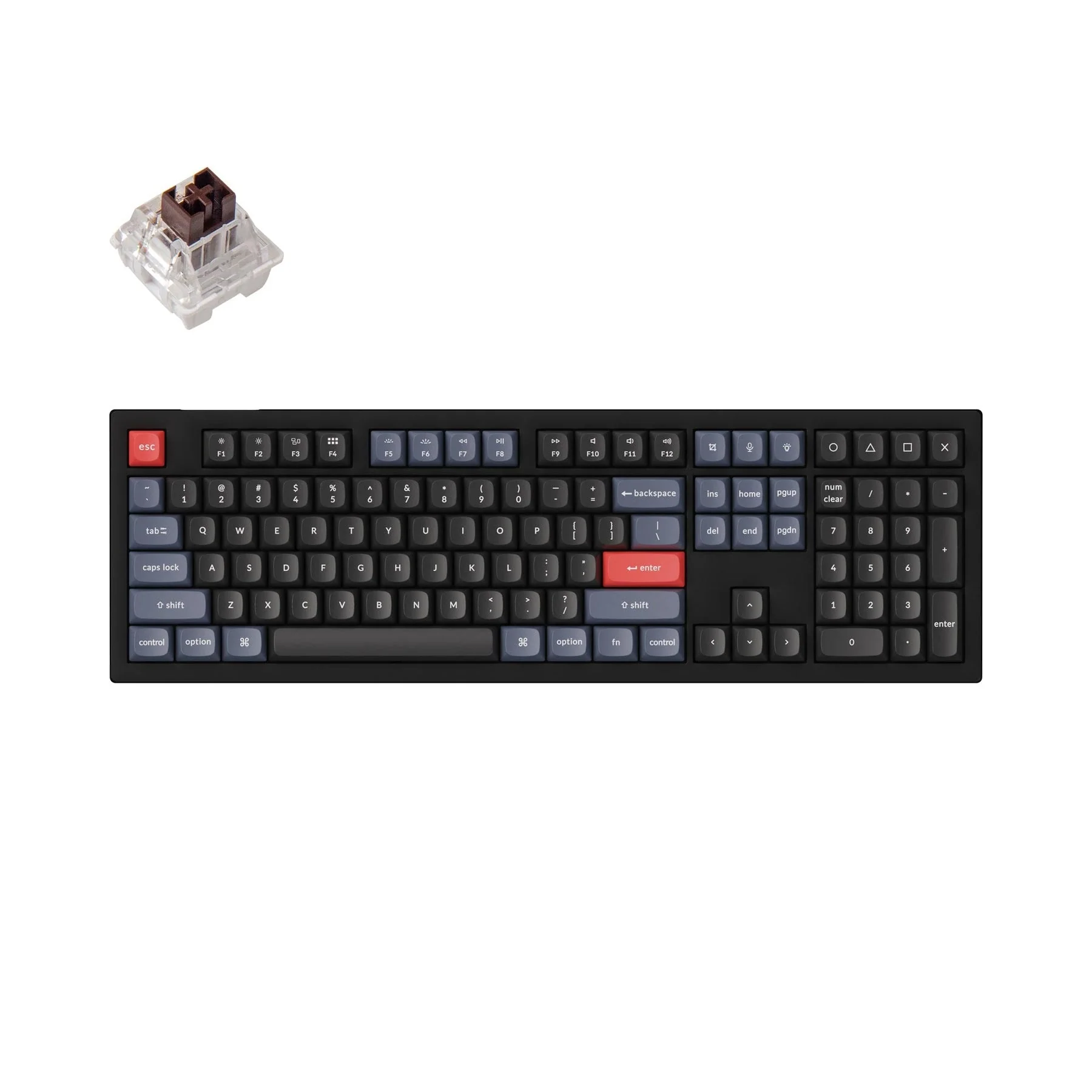 Keychron V6 QMK Custom Mechanical Keyboard (US ANSI Layout) - Image 6
