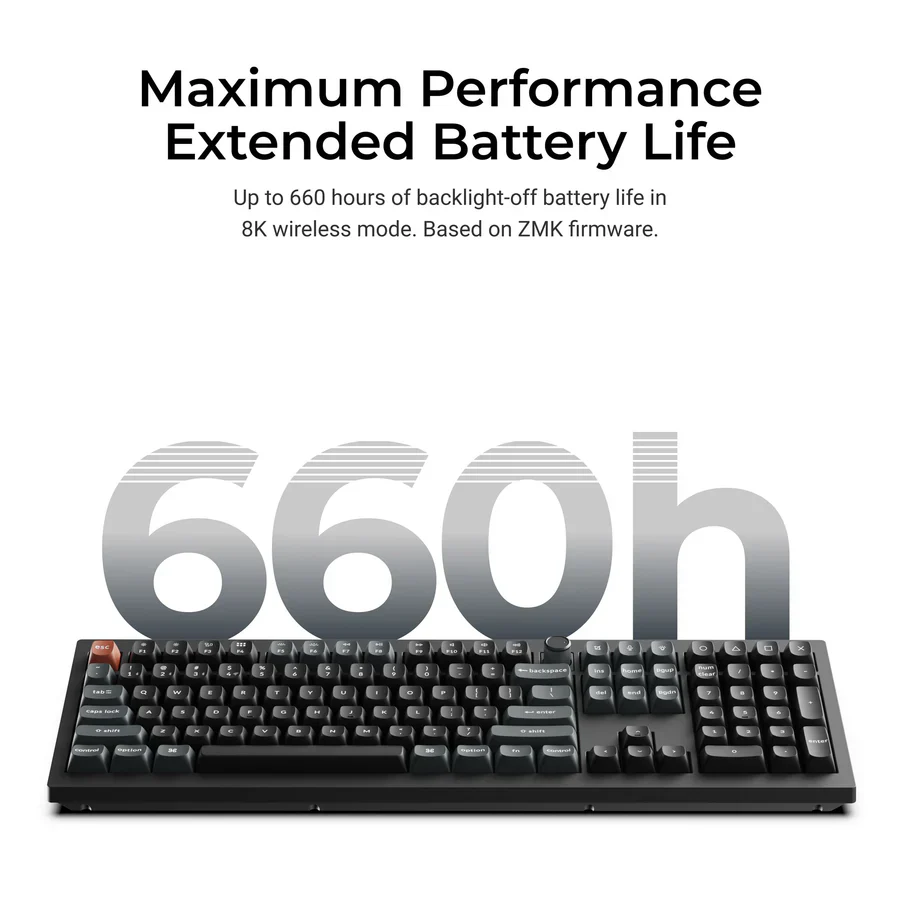 Keychron V6 Ultra 8K Wireless Custom Mechanical Keyboard(US ANSI Layout) - Image 7