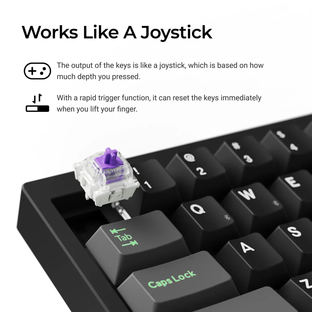 Lemokey P2 HE Wireless Magnetic Switch Custom Gaming Keyboard (US ANSI Layout) - Image 5