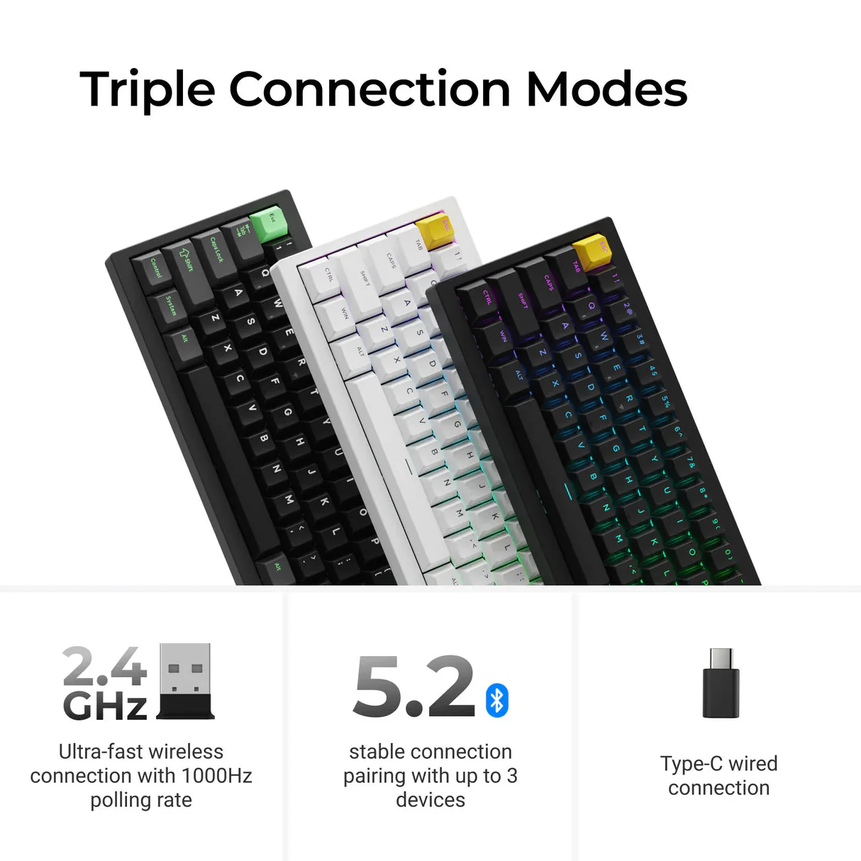 Lemokey P2 HE Wireless Magnetic Switch Custom Gaming Keyboard (US ANSI Layout) - Image 6